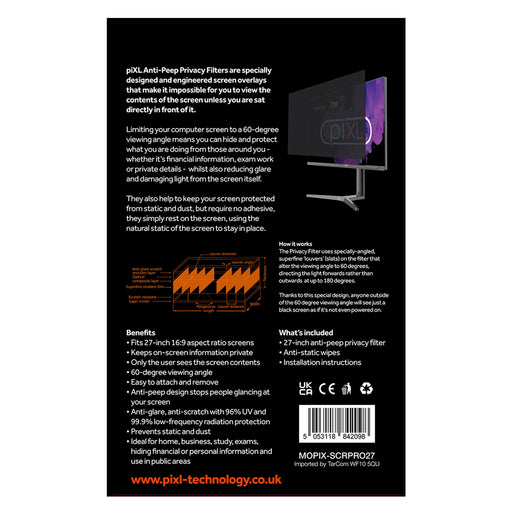 piXL 27 Inch Monitor Privacy Screen Filter-Monitors-Gigante Computers