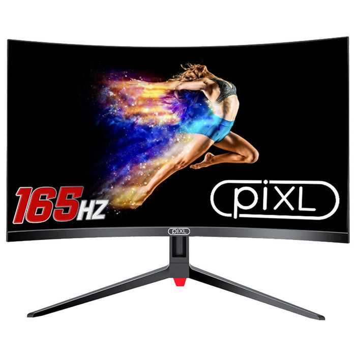 piXL 32" 144Hz/ 165Hz Curved HDR G-Sync Compatible 5ms Frameless Gaming Monitor with FreeSync, DisplayPort & HDMI