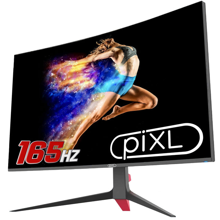 piXL 32" 144Hz/ 165Hz Curved HDR G-Sync Compatible 5ms Frameless Gaming Monitor with FreeSync, DisplayPort & HDMI