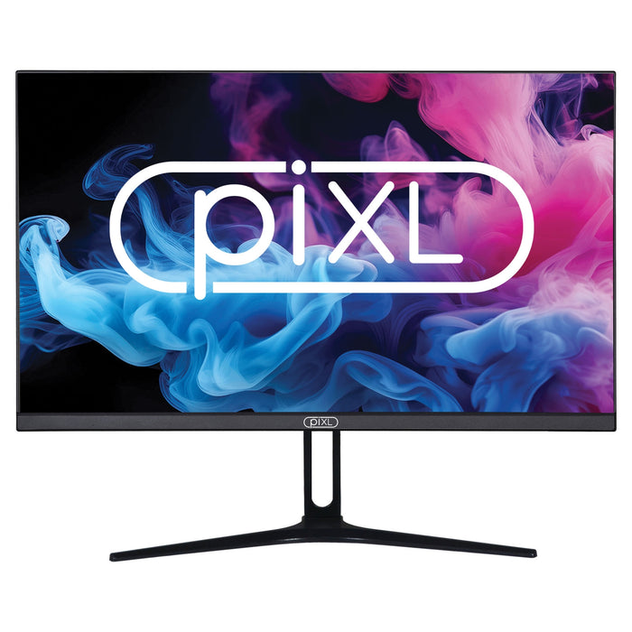 piXL PX24IDHFP 24 Inch Frameless Monitor, Widescreen IPS LCD Panel, 5ms Response Time, 75Hz Refresh Rate, Full HD 1920 x 1200, HDMI, DisplayPort, Internal PSU, 16.7 Million Colour Support, Black Finish, 3 Year Warranty-Monitors-Gigante Computers