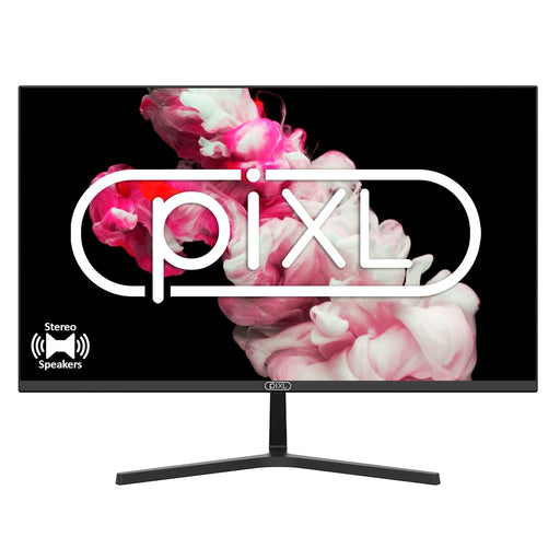 piXL PX27IHDD 27 Inch Frameless Monitor, Widescreen IPS LCD Panel, True -to-Life Colours, Full HD 1920x1080, Speakers, 5ms Response Time, 75Hz Refresh, VGA, HDMI, Black Finish-Monitors-Gigante Computers