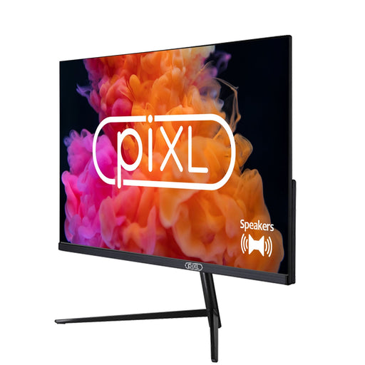 piXL PXD24VH 24 Inch 24 Inch Frameless Monitor, Widescreen, 5ms Response Time, 75Hz Refresh Rate, Full HD 1920 x 1200, 16:10 Aspect Ratio, VGA, HDMI, Internal PSU, Speakers, 16.7 Million Colour Support, Black Finish-Monitors-Gigante Computers