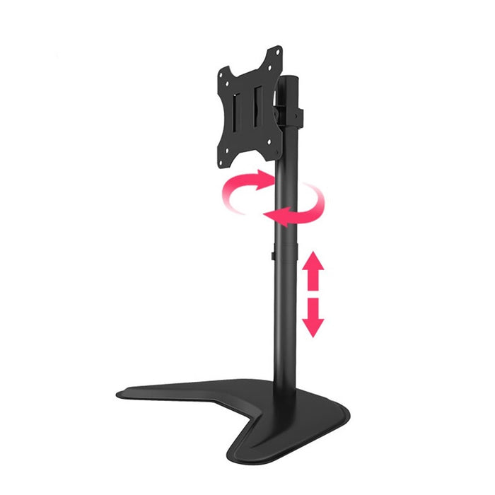 piXL Single Monitor Arm Desk Mount, For Screens up to 32", Max Weight 10Kg, Freestanding, Height Adjustable, Pivot, Swivel 360-Accessories-Gigante Computers