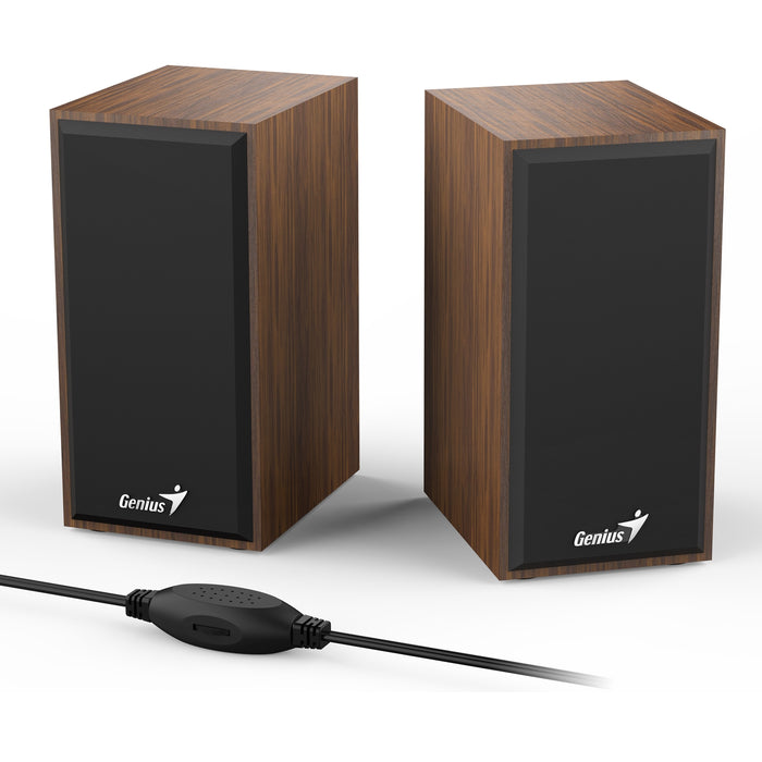 Genius SP-HF180 Wooden Stereo Speakers