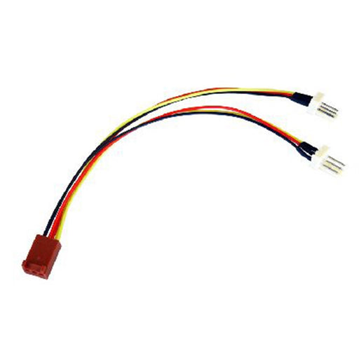 3-Pin Fan (F) to 2 x 3-Pin Fan (M + M) 0.15m OEM Internal Splitter Cable-Internal Cables-Gigante Computers