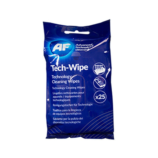 AF MTW025P Cleaning Wipes for Technology Devices 25 Pack-Cleaning Products-Gigante Computers