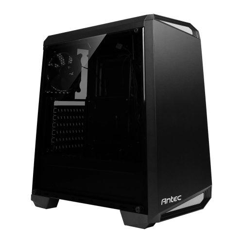 Antec NX100 ATX Gaming Case with Window, No PSU, 12cm Rear Fan, Black/Grey Highlights-Cases-Gigante Computers