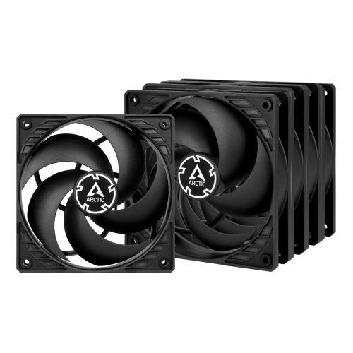 Arctic P12 Pressure Optimised 12cm Case Fans x5, Black, Fluid Dynamic, Value Pack (5 Fans), 6 Year Warranty-Case Fans-Gigante Computers