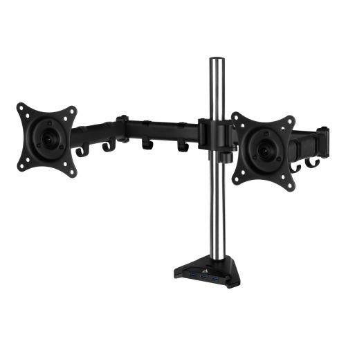 Arctic Z2 Pro (Gen3) Dual Monitor Arm with 4-Port USB 3.0 Hub, Up to 34" Monitors / 29" Ultrawide-Monitor Arms/Brackets-Gigante Computers