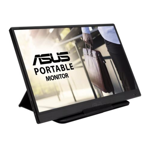 Asus 15.6" Portable Monitor (ZenScreen MB165B), 1366 x 768, USB 3.0, USB-powered, Slim, Auto-rotatable-Monitors-Gigante Computers
