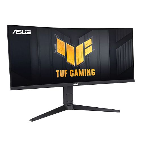 Asus 34" TUF Gaming UWQHD Ultra-wide Curved Monitor (VG34VQEL1A), 3440 x 1440, 1ms, 100Hz, USB, 125% sRGB, HDR-10, VESA-Monitors-Gigante Computers