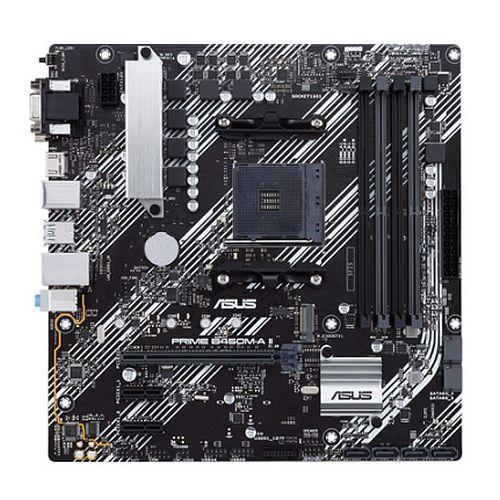 Asus PRIME B450M-A II, AMD B450, AM4, Micro ATX, 4 DDR4, VGA, DVI, HDMI, RGB Header, M.2-Motherboards-Gigante Computers