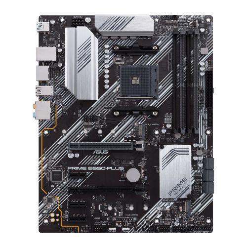 Asus PRIME B550-PLUS, AMD B550, AM4, ATX, 4 DDR4, HDMI, DP, XFire, PCIe4, RGB Lighting, M.2-Motherboards-Gigante Computers