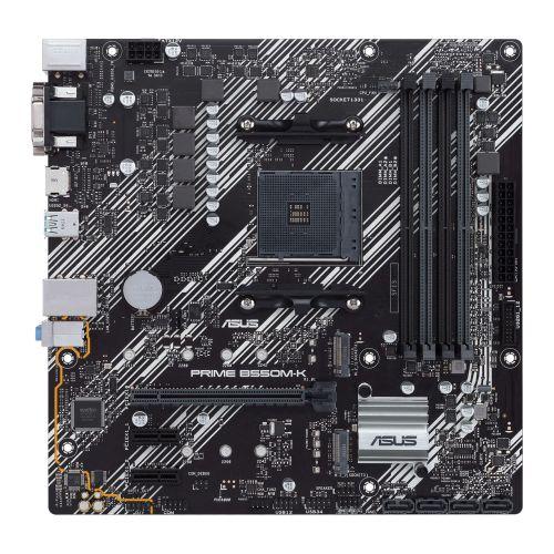 Asus PRIME B550M-K, AMD B550, AM4, Micro ATX, 4 DDR4, VGA, DVI, HDMI, PCIe4, M.2-Motherboards-Gigante Computers