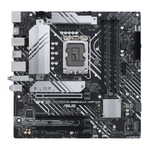 Asus PRIME B660M-A WIFI D4, Intel B660, 1700, Micro ATX, 4 DDR4, 2 HDMI, DP, Wi-Fi, PCIe4, 2x M.2-Motherboards-Gigante Computers