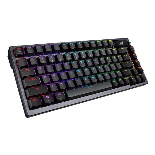 Asus ROG AZOTH Compact 75% Mechanical RGB Gaming Keyboard, Wireless/Btooth/USB, Hot-Swap ROG NX Red Switches, OLED Display, Control Knob, Mac Support-Keyboards-Gigante Computers