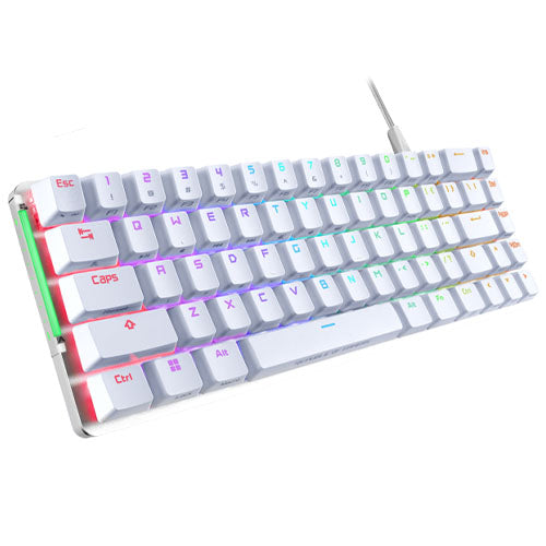 Asus ROG FALCHION ACE Compact 65% Mechanical RGB Gaming Keyboard, Wired (Dual USB-C), ROG NX Red Switches, Per-key RGB Lighting, Touch Panel, White Edition-Keyboards-Gigante Computers