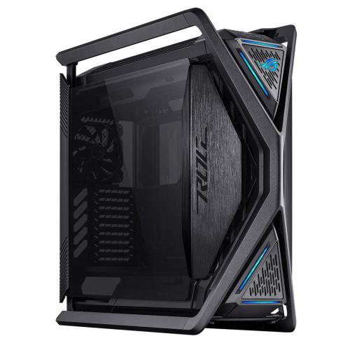 Asus ROG Hyperion GR701 Gaming Case w/ Glass Windows, E-ATX, 4x 14cm Fans, Dual 420mm Radiator Support, USB-C (60W FC), Fan Hub & Lighting Panel-Cases-Gigante Computers