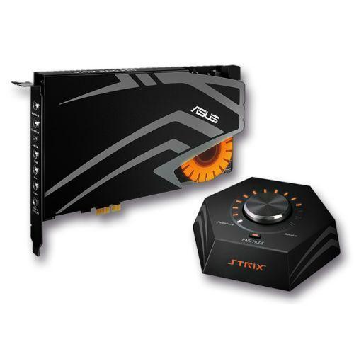 Asus STRIX RAID DLX Gaming Soundcard, PCIe, 7.1, Audiophile-Grade DAC, 124dB SNR, Raid Mode & Control Box-Soundcards-Gigante Computers