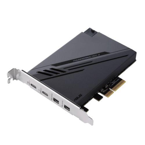 Asus ThunderboltEX 4 Card, PCI Express, 2 x Thunderbolt 4 (USB-C), 2 x Mini DisplayPort In, TBT Header, USB 2.0 Header-I/O Cards/Panels-Gigante Computers