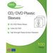 Clear Disk Sleeves 100 pack 100 Micron-Recordable Media-Gigante Computers