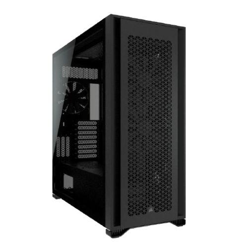 Corsair 7000D Airflow Gaming Case w/ Tempered Glass Window, E-ATX, 3 x AirGuide Fans, High-Airflow Front Panel, USB-C, Black-Cases-Gigante Computers