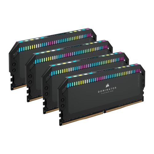 Corsair Dominator Platinum RGB 64GB Kit (4 x 16GB), DDR5, 5600MHz (PC5-44800), CL36, 1.25V, PMIC, DIMM Memory, Black-Memory - Desktop-Gigante Computers