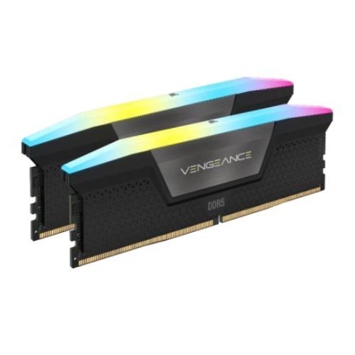 Corsair Vengeance RGB 32GB Kit (2 x 16GB), DDR5, 5200MHz (PC5-41600), CL40, 1.25V, XMP 3.0, PMIC, AMD Optimised, DIMM Memory-Memory - Desktop-Gigante Computers