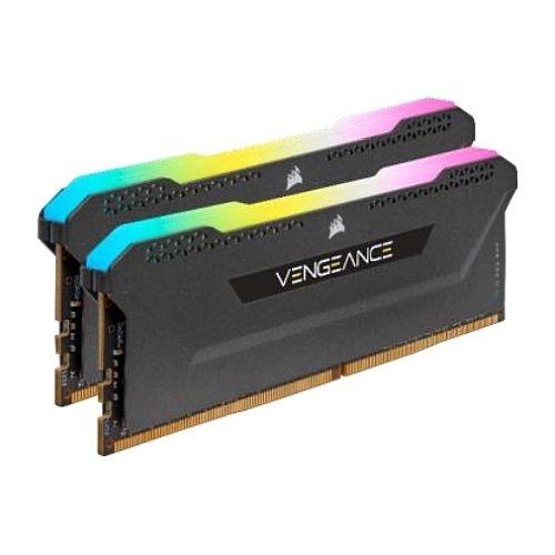 Corsair Vengeance RGB Pro SL 16GB Memory Kit (2 x 8GB), DDR4, 3200MHz (PC4-25600), CL16, XMP 2.0, Black-Memory - Desktop-Gigante Computers