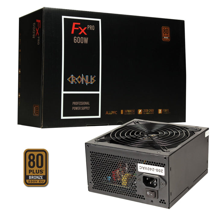 Cronus FX PRO 600W 140mm Silent Fan 80 PLUS Bronze PSU-PSUs-Gigante Computers