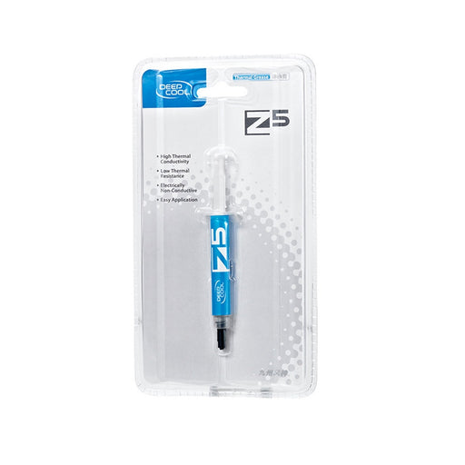 DEEPCOOL Z5 Thermal Compound Syringe, 7g, Silver Grey, High Performance with Excellent Thermal Conductivity, Recommended for use with High Performance CPU Coolers-Fans-Gigante Computers