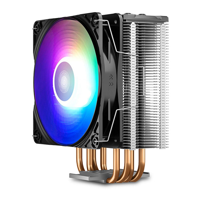 DeepCool GAMMAXX GT A-RGB Universal Socket 120mm PWM 1650RPM Addressable RGB LED Fan CPU Cooler with Wired Addressable RGB Controller-CPU Fans & Paste-Gigante Computers
