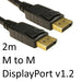 DisplayPort 1.2 (M) to DisplayPort 1.2 (M) 2m Black OEM Display Cable-External-Gigante Computers