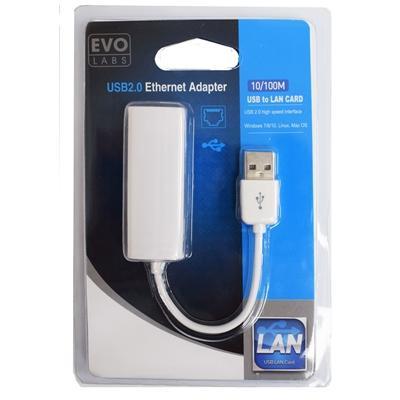 Evo Labs 10/100 USB to Ethernet Adapter-Adapters-Gigante Computers