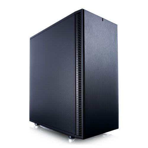 Fractal Design Define C (Black Solid) Quiet Gaming Case, ATX, 2 Fans, ModuVent Sound Dampening, PSU Shroud, Optional Top Filter-Cases-Gigante Computers