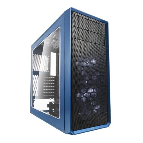 Fractal Design Focus G (Petrol Blue) Gaming Case w/ Clear Window, ATX, 2 White LED Fans, Kensington Bracket, Filtered Front, Top & Base Air Intakes-Cases-Gigante Computers