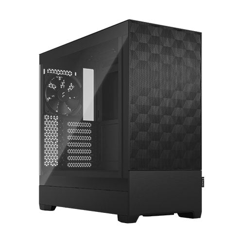 Fractal Design Pop Air (Black TG) Gaming Case w/ Clear Glass Window, ATX, Hexagonal Mesh Front, 3 Fans-Cases-Gigante Computers