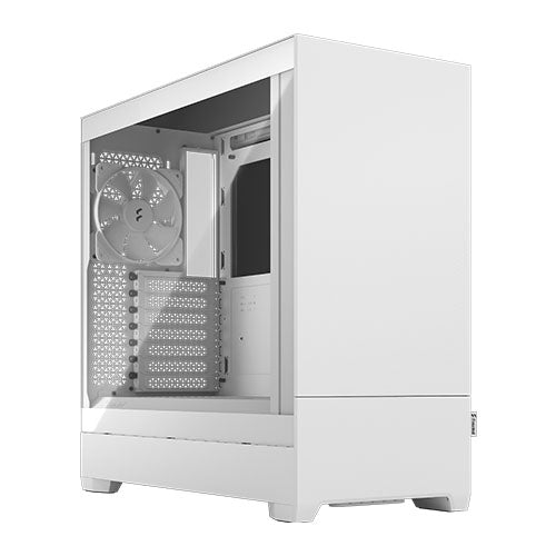 Fractal Design Pop Silent (White TG) Gaming Case w/ Clear Glass Window, ATX, Sound-Damping & Steel Foam, 3 Fans-Cases-Gigante Computers