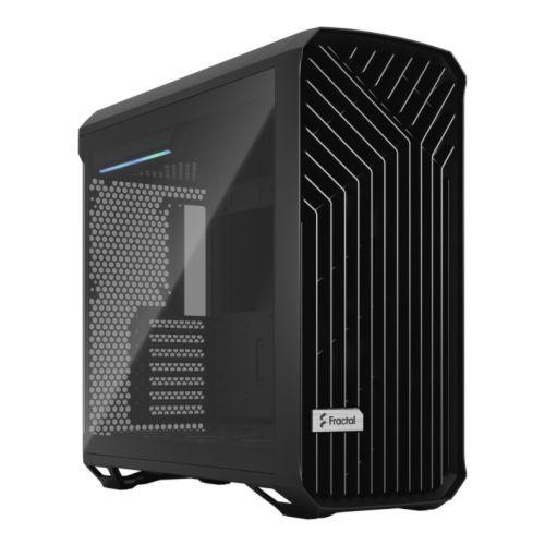Fractal Design Torrent (Light TG) Gaming Case w/ Light Tint Glass Windows, E-ATX/SSI-EEB, 5 Fans, Fan Hub, Maximized Cooling, Open Front Grille, USB-C-Cases-Gigante Computers