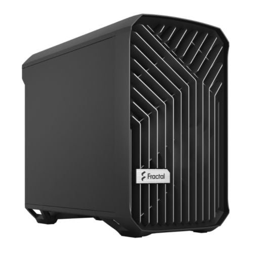 Fractal Design Torrent Nano (Black Solid) Case, Mini ITX, 1 Fan, ATX PSU & 335mm GPU Support, 280mm Watercooling, Front Grille, USB-C-Cases-Gigante Computers