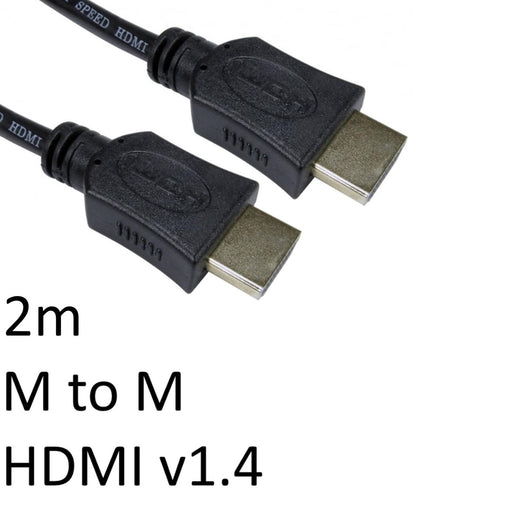 HDMI 1.4 (M) to HDMI 1.4 (M) 2m Black OEM Display Cable-External Cables-Gigante Computers