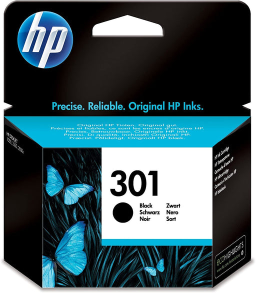 HP 301 Black Ink Cartridge-Ink Cartridges-Gigante Computers