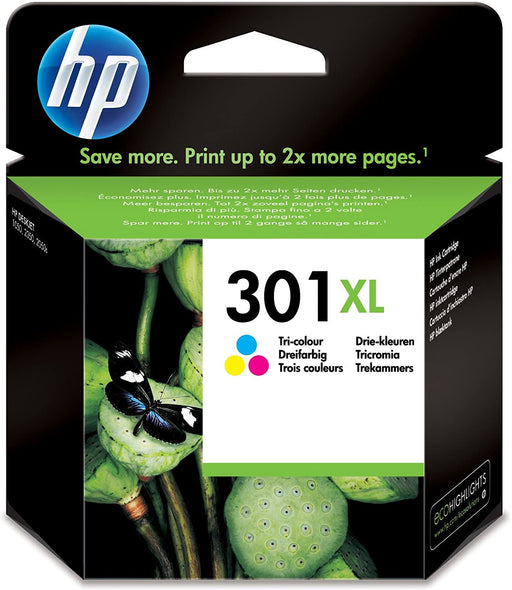 HP 301XL Tri-Colour Original Ink Cartridge-Ink Cartridges-Gigante Computers