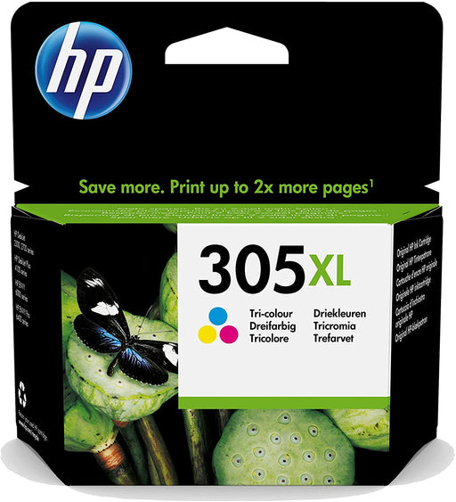 HP 305XL High Yield Original Ink Cartridge, Tri-Colour, Single Pack-Replacement Inks-Gigante Computers