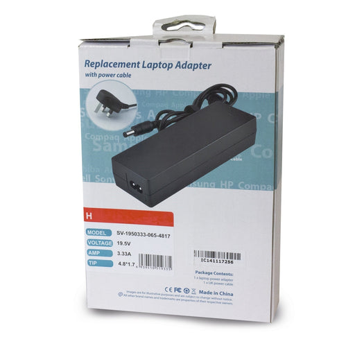 HP 65W Single Connector Laptop Adapter 4.8 / 1.7-Power Adapters-Gigante Computers