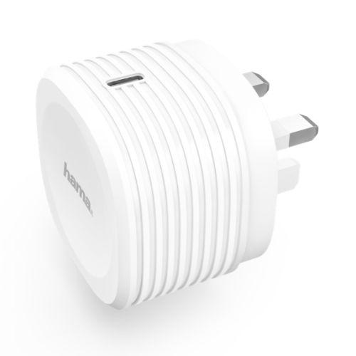 Hama 3-pin Plug USB-C Charger Quick Charge 2.0/3.0-Powerbanks / Chargers-Gigante Computers