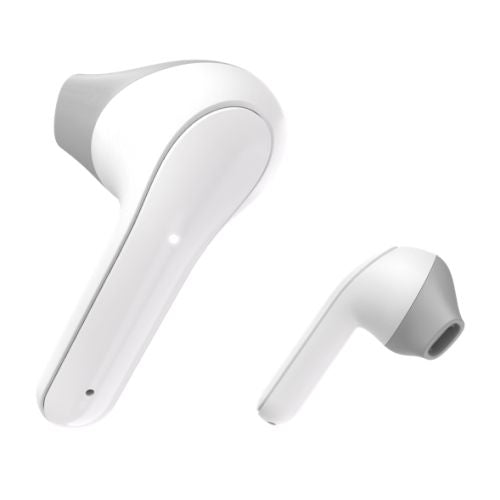 Hama Freedom Light Bluetooth Earbuds with Microphone, Touch Control, Voice Control, Charging/Carry Case Included, White-Headsets/Speakerphones-Gigante Computers