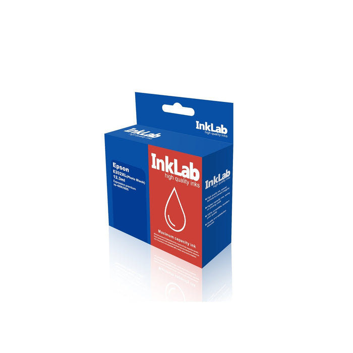 InkLab 202 XL Epson Compatible Photo Black Replacement Ink-Replacement Inks-Gigante Computers