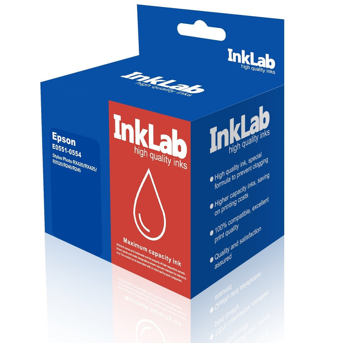 554 Ink InkLab 551-554 Epson Compatible Multipack Replacement Ink | Gigante ...