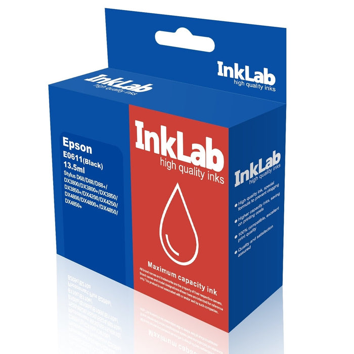 InkLab 611 Epson Compatible Black Replacement Ink-Replacement Inks-Gigante Computers